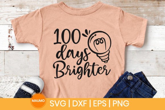 100 Days Brighter School SVG: Graphics for Crafts