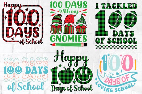 100 Days of School Graphics for Crafts & Blogs
