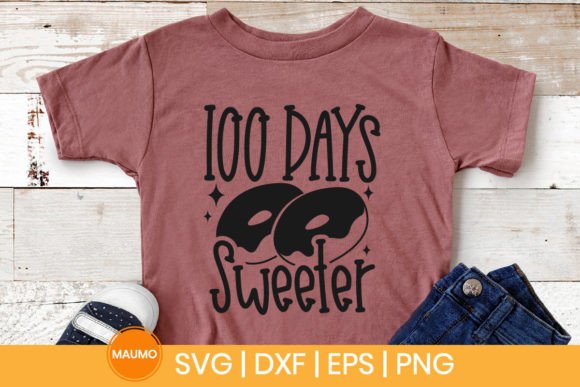 100 Days Sweeter School SVG: Graphics for Crafts