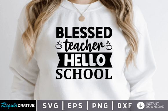 FREE Blessed Teacher Svg: Graphics for Crafts