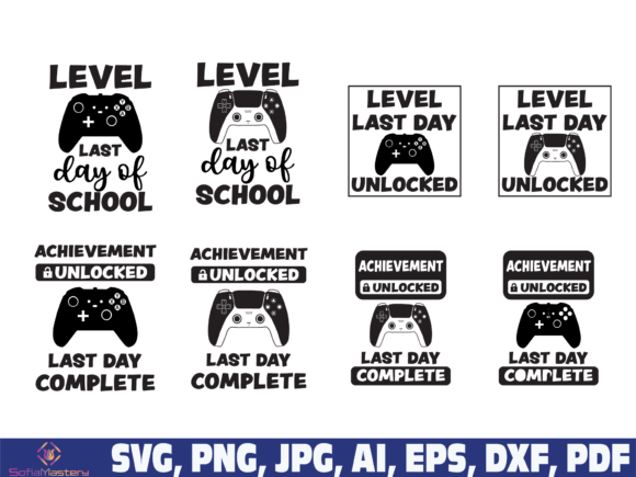 Gamer Happy Last Day of School Graphics for Crafts