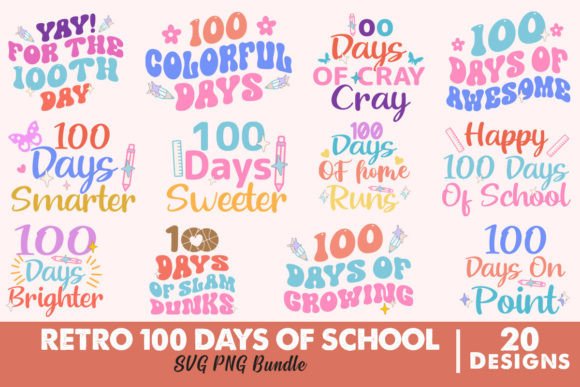 Retro 100 Days Graphics for Crafts Review