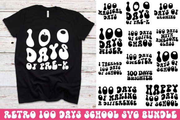 Retro 100 Days School SVG Bundle Review