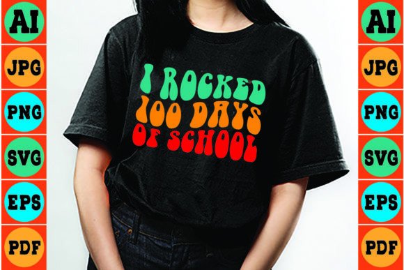 Retro 100 Days SVG: Fresh Graphics for Crafts