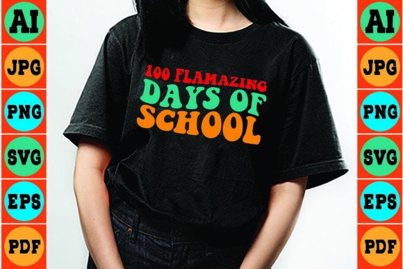 Retro 100 Flamazing Days of School SVG Review