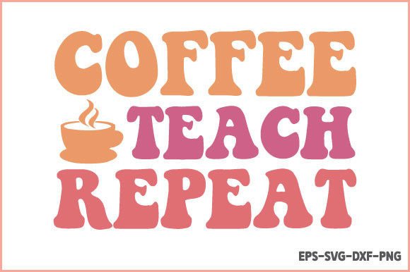 Retro Teacher Graphics for Crafts & Branding