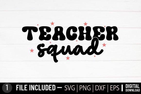 Retro Teacher SVG: Graphics for Crafts & Business