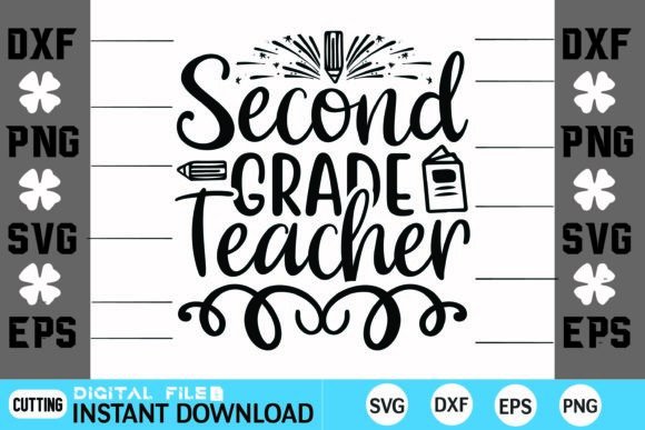 Second Grade Teacher SVG: Graphics for Crafts