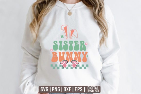 Sister Bunny Easter Teacher SVG: Graphics for Crafts