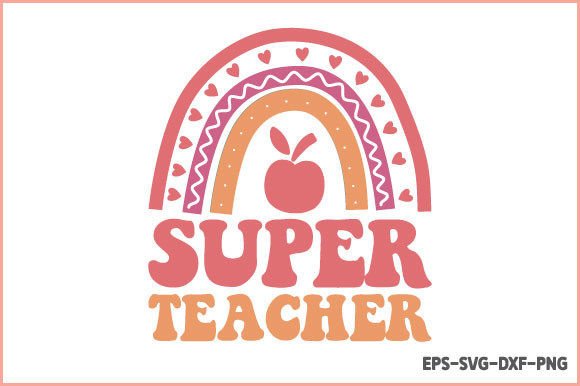 Super Teacher SVG: Retro Graphics for Crafts