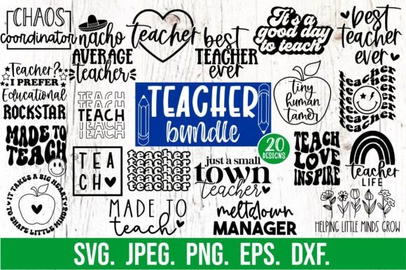 Teacher SVG Bundle: Graphics for Crafts