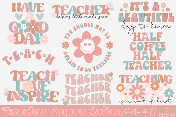 Teacher SVG Bundle: Graphics for Crafts & Branding