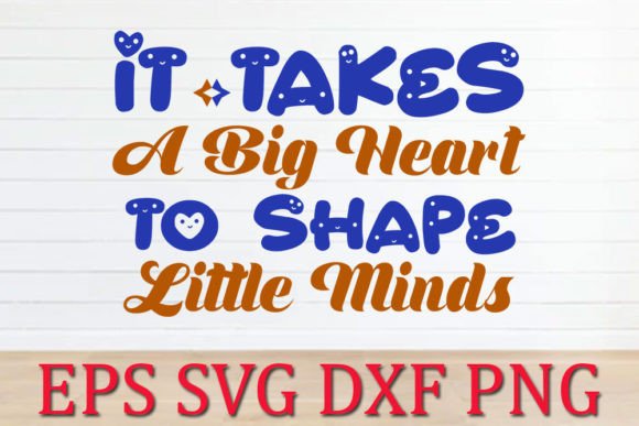 Teacher SVG Design: Big Heart Graphics for Crafts